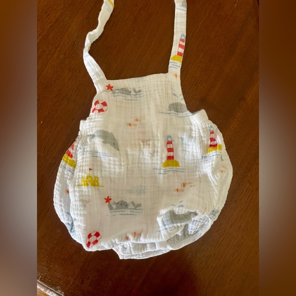 White Nautical Print Bubble